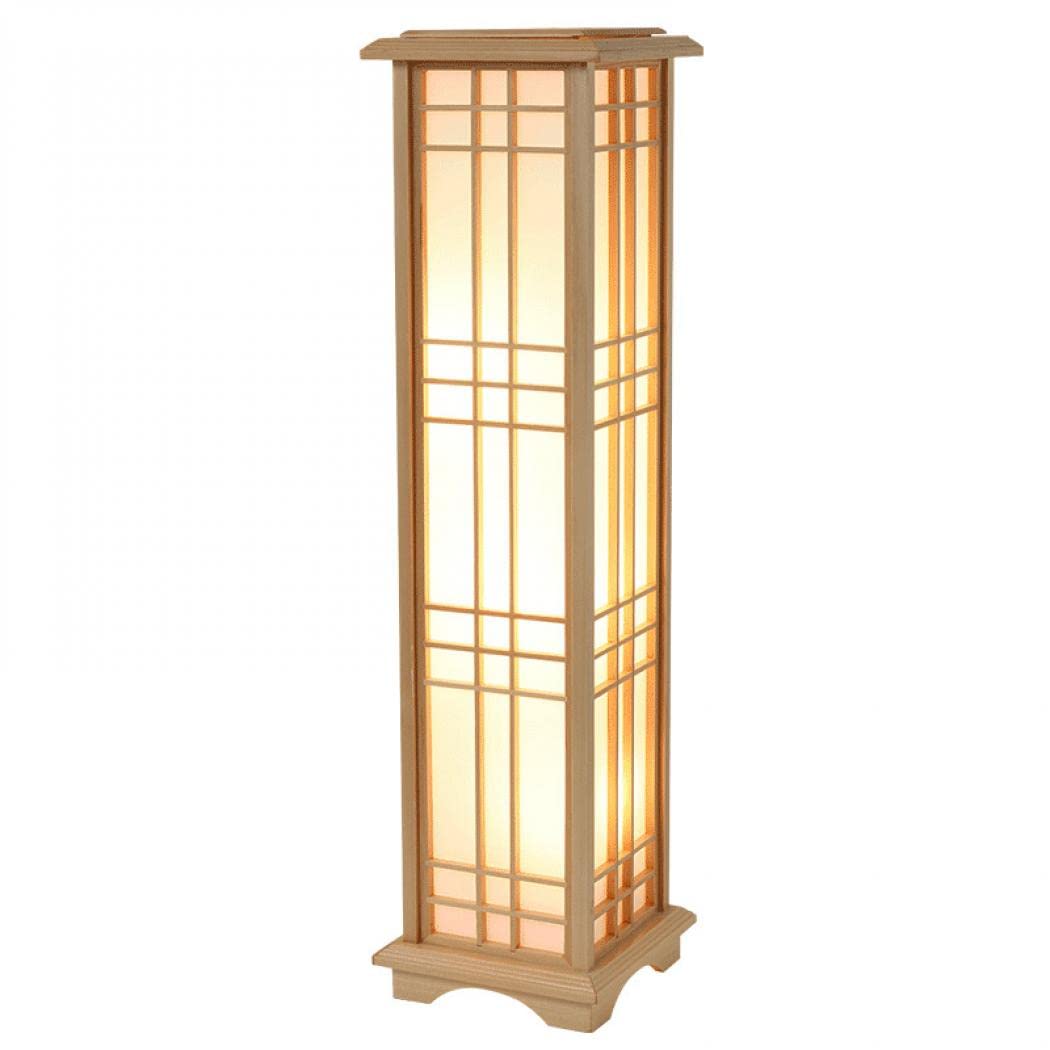 Wooden Floor Lamp with Warm Ambient Glow