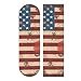 BEUSS Rosso Grigio Bandiera Americana Art Modello Griptape per Skateboard Grip Tape Autoadesivo Antiscivolo per Longboard Adesivi Grip(84 * 23cm 1pcs)