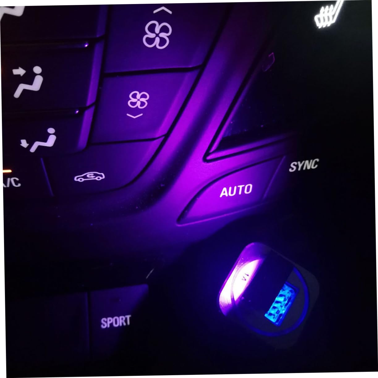 iplusmile 8piezas Luz De USB Dimmable Lámpara RGB para Interior De Coche Noche y Decoración Sensor De Luz Automático