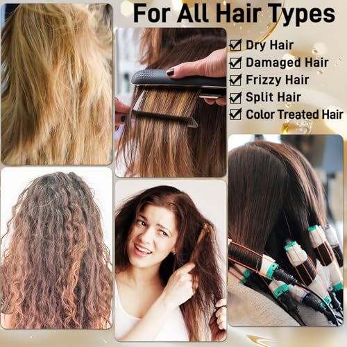 Image of Shampoo and Conditioner Set,Rice Water for Hair Growth,Clarifying Shampoo,Organic Protein & Vitamins for Damage Hair Care,Natural Deep Conditioner Hair Treatment,Travel Shampoo and Conditioner(2 Pack)