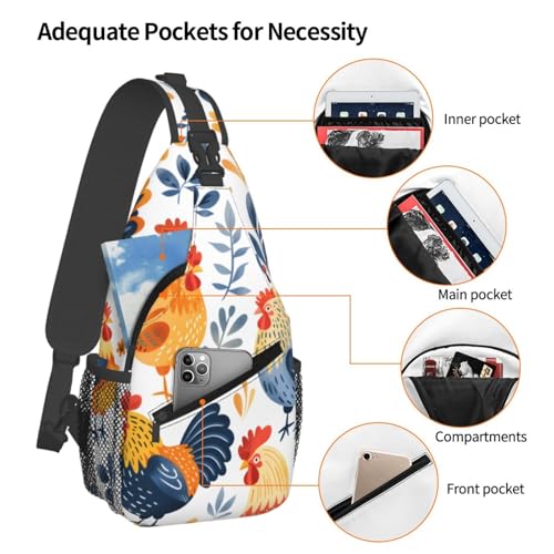 Mochila tipo bandolera con diseño divertido unisex miniatura 4