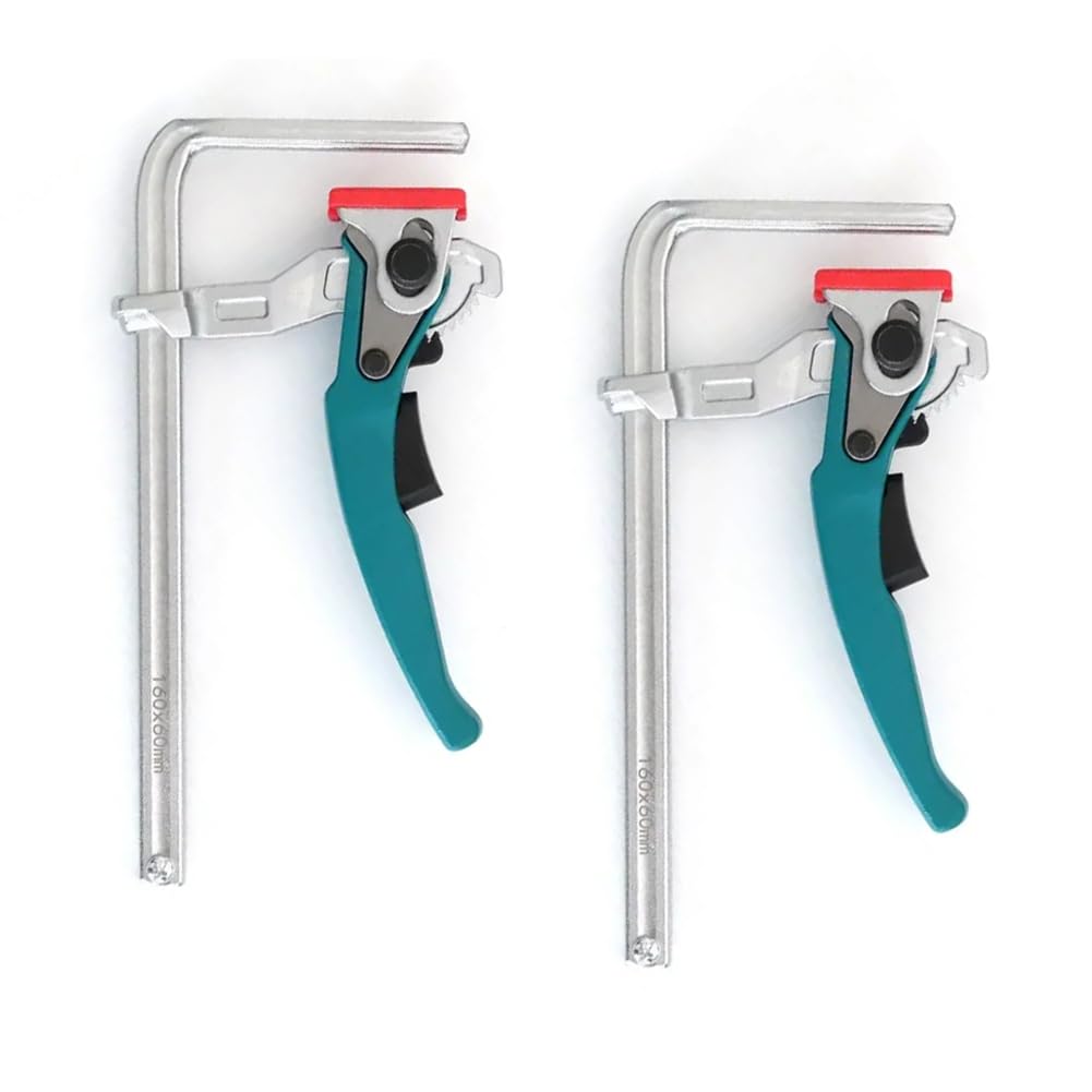 IJSDNVJNDX for Table and Guide Rail System Compatible Quick Ratcheting for Table Clamp- 2 Pieces 160mm Clamping Range