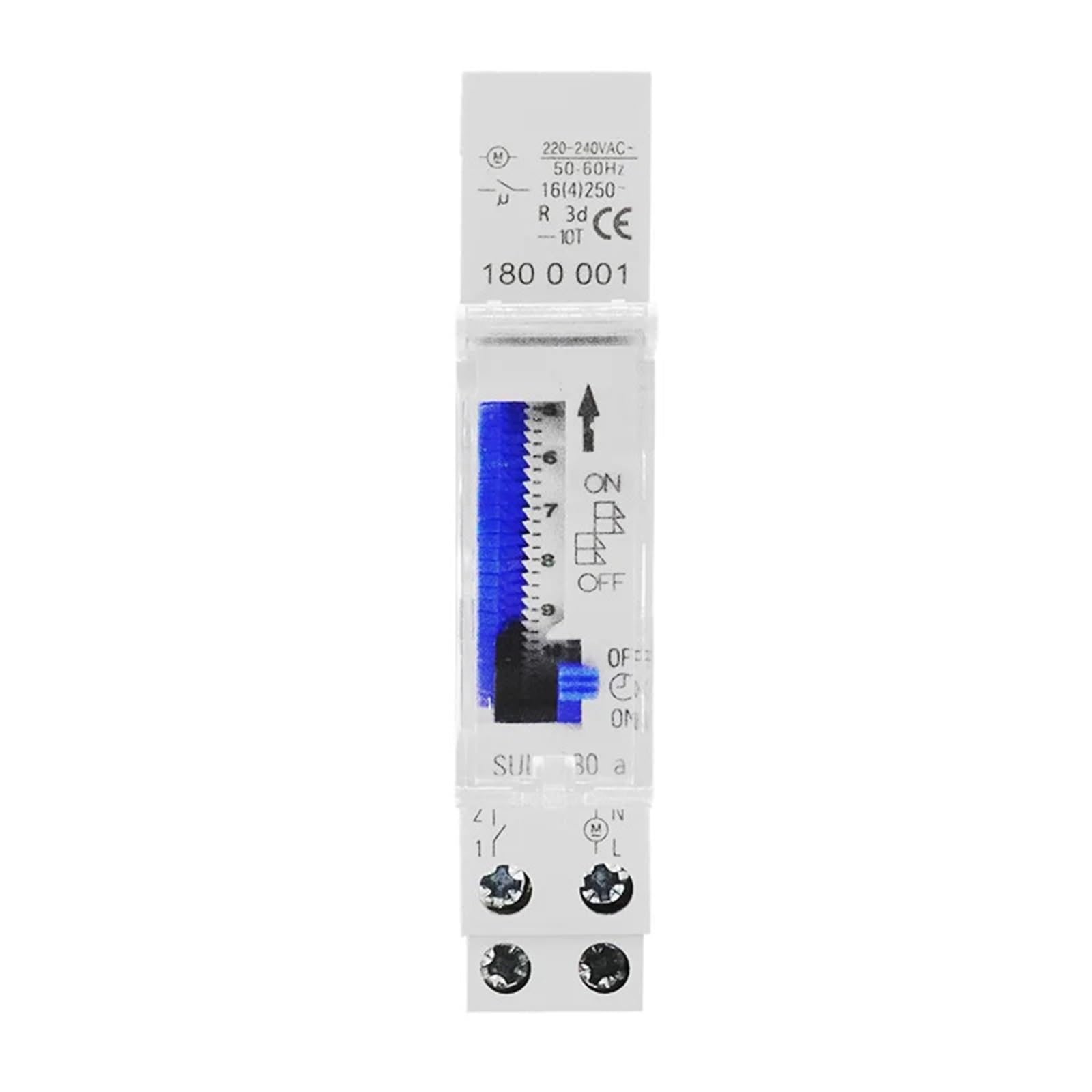 Mechaniczny 15 minut 24 h timer cyfrowy przekaźnik czasowy SUL180a 16A 24-godzinny programator czasowy analogowa szyna DIN