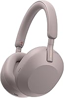 Sony WH-1000XM5 Noise Canceling Headphones Smoky Pink: 30Hr Battery, Auto NC Optimizer, Best Wireless Over-Ear w/ Alexa