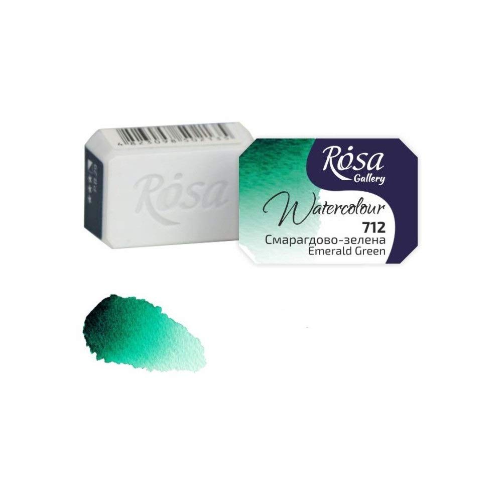 Professional Watercolour Paint, 2,5ml Half Pan, Gallery (Emerald Green)