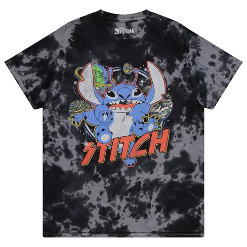 Mens Lilo and Stitch Tee - Mens Classic Lilo and Stitch Tie Dye T-Shirt