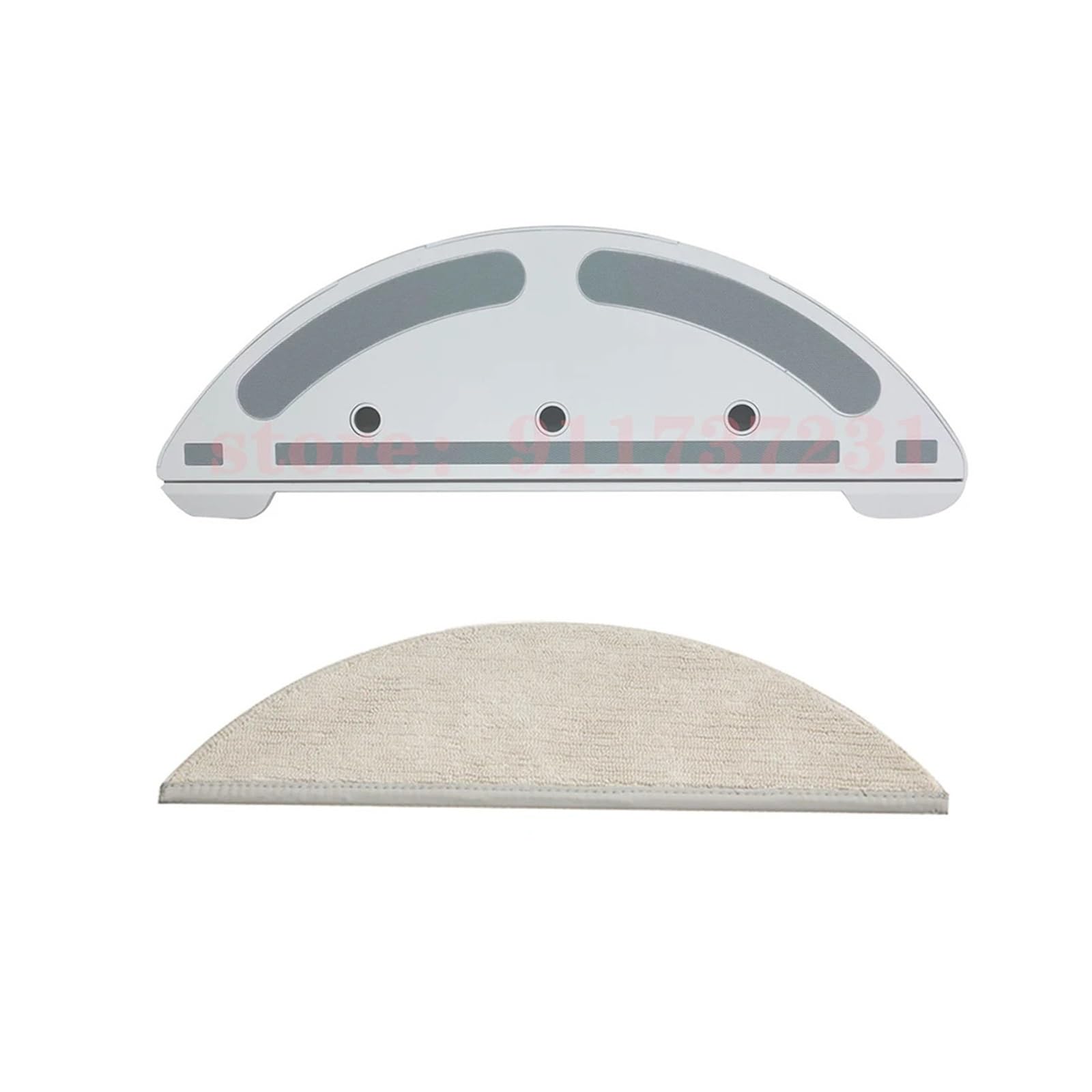 Lmrxofe Tray White 1 Set Compatible For Xiaomi，Compatible For Lydsto， R1 Robotic Vacuum Cleaner Water Tank Mop Holder Tray With Rags Mop Cloth Bracket(Tray White 1 Set)