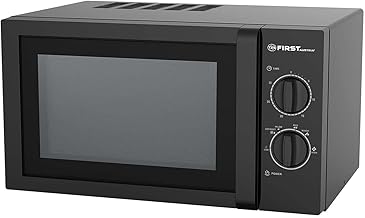 TZS First Austria Powerful Microwave Oven 1280W Capacity 23L 5 Heat Settings Defrost Function Black