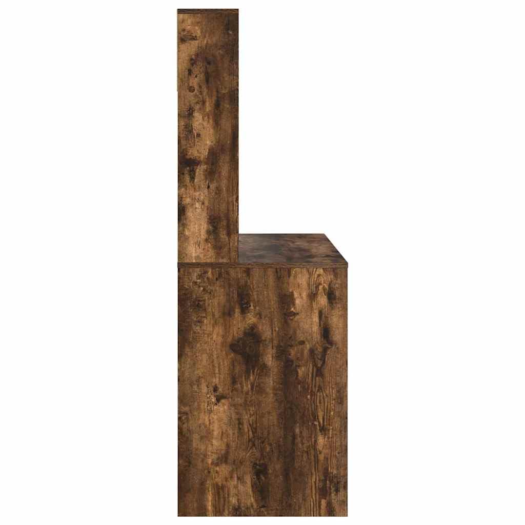 Scrivania per affumicatura, 91 x 50 x 149 cm, materiale in legno, con 2 ripiani, moderna scrivania per computer per casa, ufficio, studio, mobili durevoli