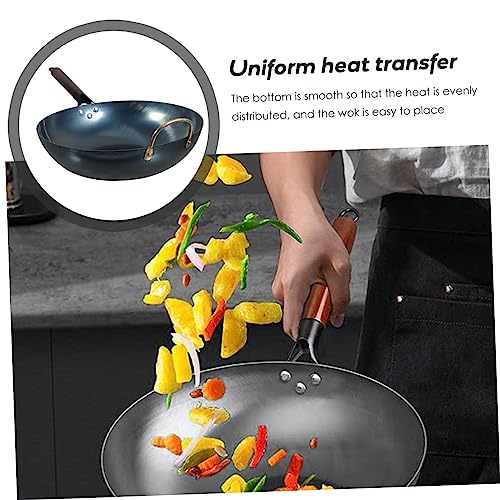 Wok de fondo plano IMIKEYA antiadherente para cocina miniatura 3