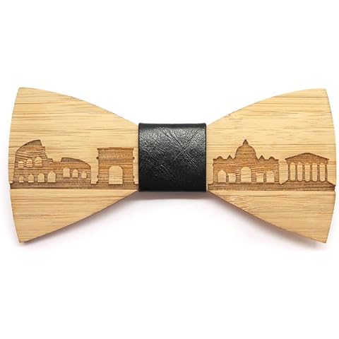 BOBIJOO JEWELRY Handmade Bamboo Tie Clip Cover