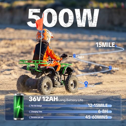 MOSTA 36V 500W Electric ATV Green