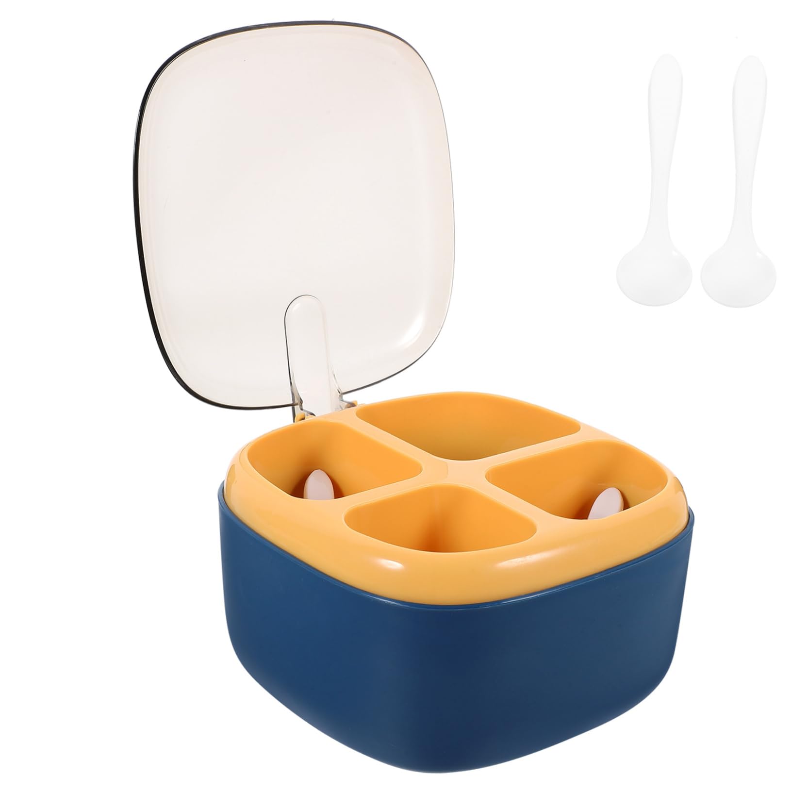 Cabilock Caja De 5 Piezas Caja De Condimentos Contenedor De Artículos De Cocina Artículos De Cocina Suministros De Accesorios De Tarros De Especias Tarro De Especias