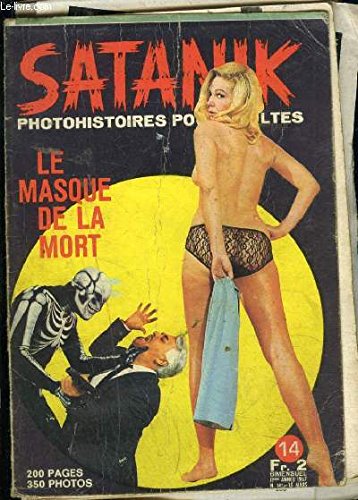 SATANIK- LE MASQUE DE LA MORT- N°14- ANNEE 2- 15 MARS 1967- ROMAN PHOTO POUR ADULTES