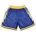 BOOMLEMON Mens Mesh Graphic Print Shorts Retro Casual Fashion Cool Shorts Active Gym Streetwear Short Pants(5468 Blue Yellow M)