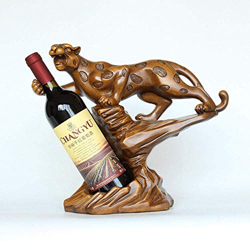 Range-bouteille léopard salon meuble à vin et objet déco intérieur
