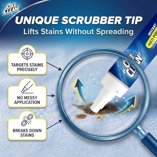 OxiClean On The Go Stain Remover Pen, 0.74 Fl Oz – Instant Travel Stain Cleaner for Clothes, Food, Wine, Coffee, Makeup, Portable & Easy Use - image 7