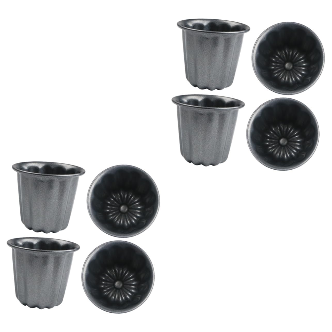 TOPBATHY 8 Stk Spitzen-Backform Muffinformen Eierkuchenformen koch the cook Papierbecher Schablonen für Kuchen Antihaftbeschichtete Muffinförmchen waschbar säuerliche Form Pfanne Schimmel