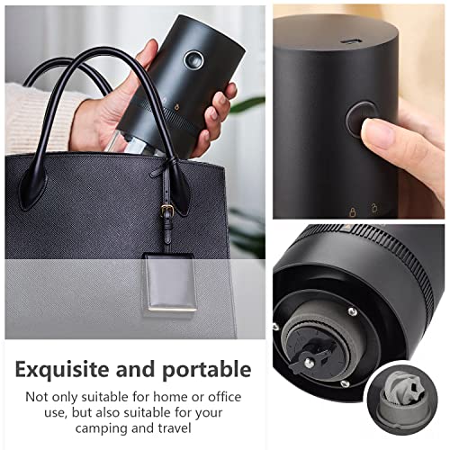 Kaffeemühle, Kaffeebohnenmühle Elektrisch mit Aromaschonendes Keramik Kegelmahlwerk, 30g Kapazität Coffee Grinder mit 2… – Bild 3