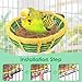 KATUMO Bird Nest, Conure Breeding Nest Parrot Bed with Natural Coconut Fiber Bedding for Budgie, Parakeet, Cockatiel, Conure, Lovebird, Canary, Finch, Small Birds