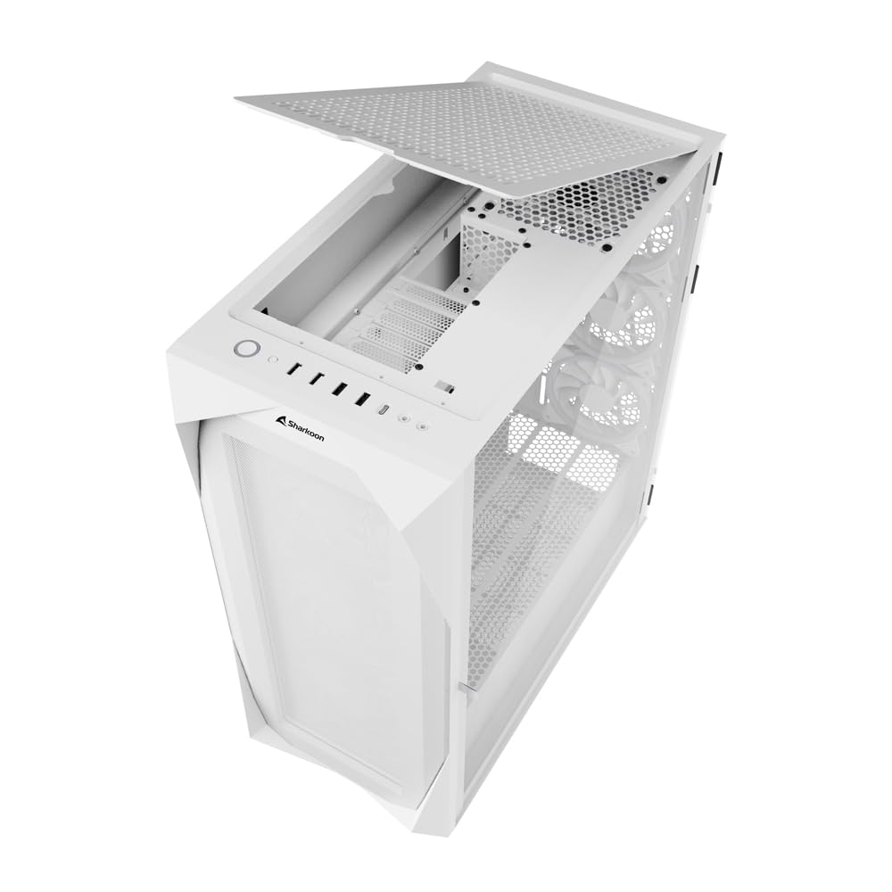 Sharkoon REV300 - Tower - PC - Schwarz - ATX - EATX - micro ATX - Mini-ITX - Geh?rtetes Glas - Taschenl?fter (4044951039593)