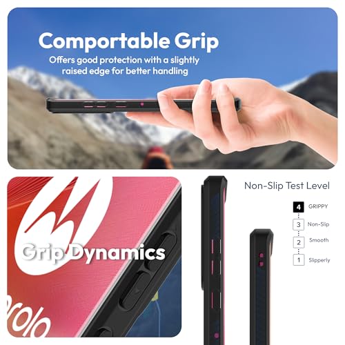 Image of KAPAVER GPS Edition Back Cover Case Compatible for Motorola Edge 50 Fusion /Motorola G85 5G / Motorola G96 5G(PC + TPU) (Leh-Ladakh-Black)