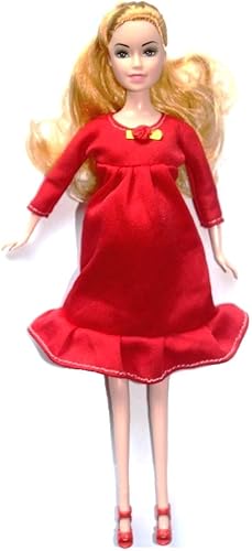 Kunhe Muñeca embarazada real roja tiene un bebé en su muñeca mamá barriga