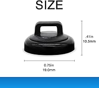 Vista 4 de Mag Daddy Soporte magnético para bridas de cables, tamaño pequeño (paquete de 10, negro)