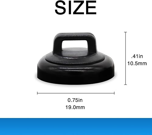 Miniatura 4 de Mag Daddy Soporte magnético para bridas de cables, tamaño pequeño (paquete de 10, negro)