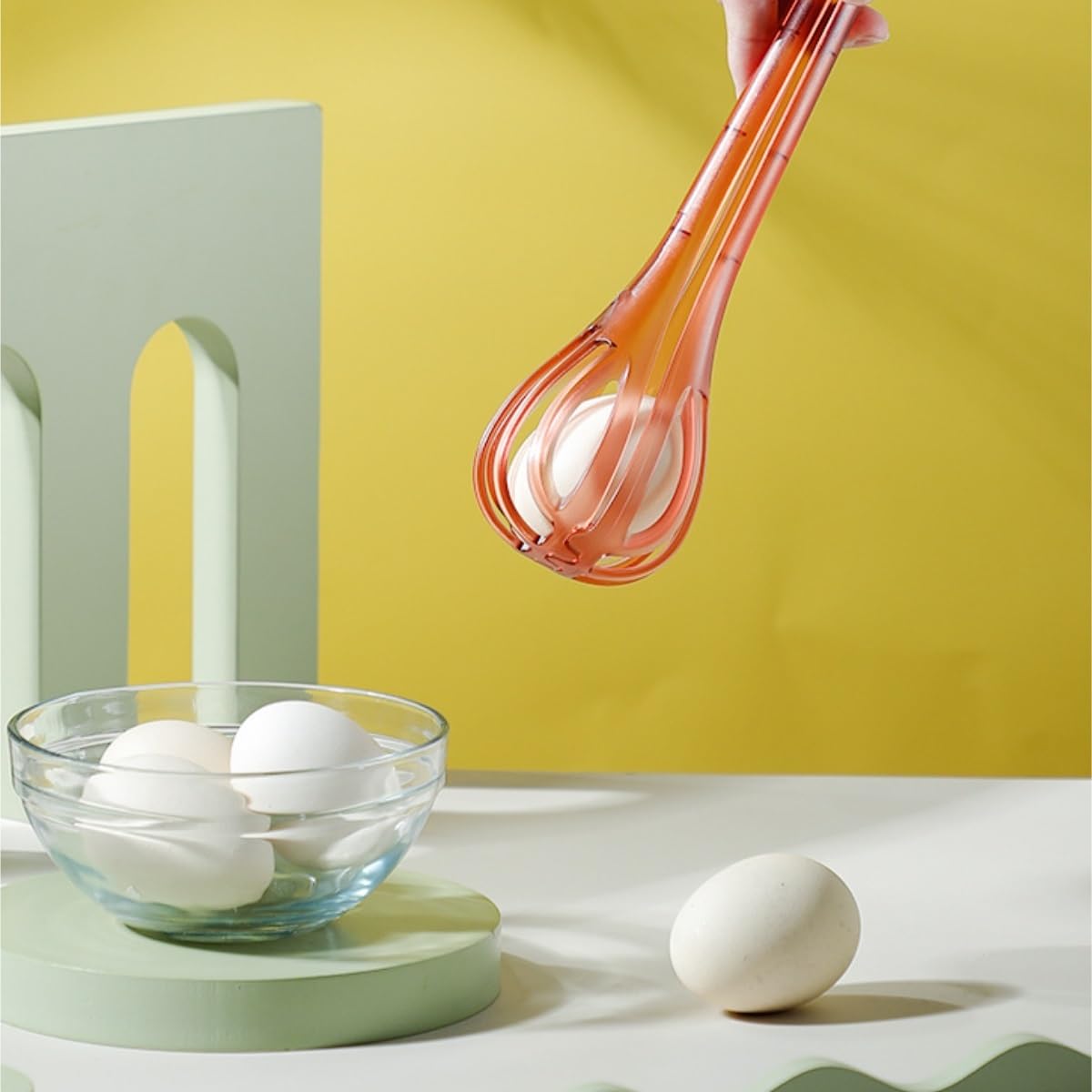Batidor Huevos Batidor De Huevos Multiusos, Clip Dos En Uno For Cocina, For Alimentos, Manual For Fideos, Herramienta For Hornear Crema Utensilios Cocina(Grün)