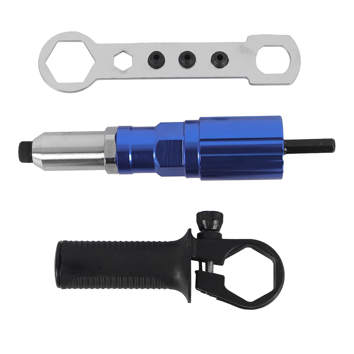 Adaptador de mandril para taladro inalámbrico con tuerca de presión para remachadora eléctrica, herramienta para insertar tuercas, kit de adaptador para remachadora, herramienta manual