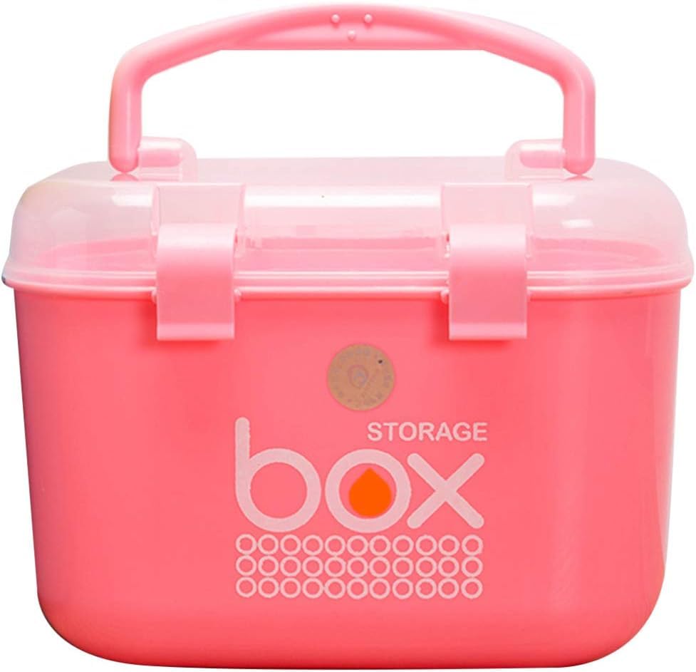 Styxon Multipurpose Portable Storage Box for Kids Sewing Machine Box, Medicine Pill, Childrens Toys, Crafts, Arts Supplies, Office Supplies | Plastic | Pack-1 (Pink) (B0CK9DKMXV) Amazon Price History, Amazon Price Tracker