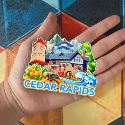 Imán para refrigerador Cedar Rapids Iowa Estados Unidos miniatura 4