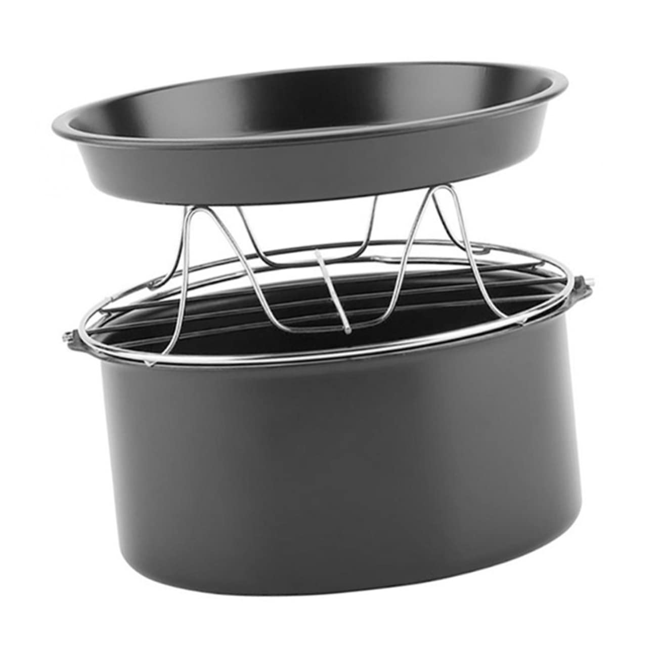Moldes para Pasteles Redondos de 9 Pulgadas en Acero Inoxidable Negro