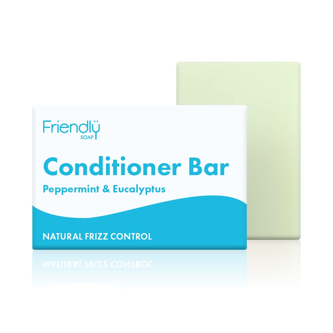 Friendly Soap Conditioner Bar - Peppermint & Eucalyptus 90g