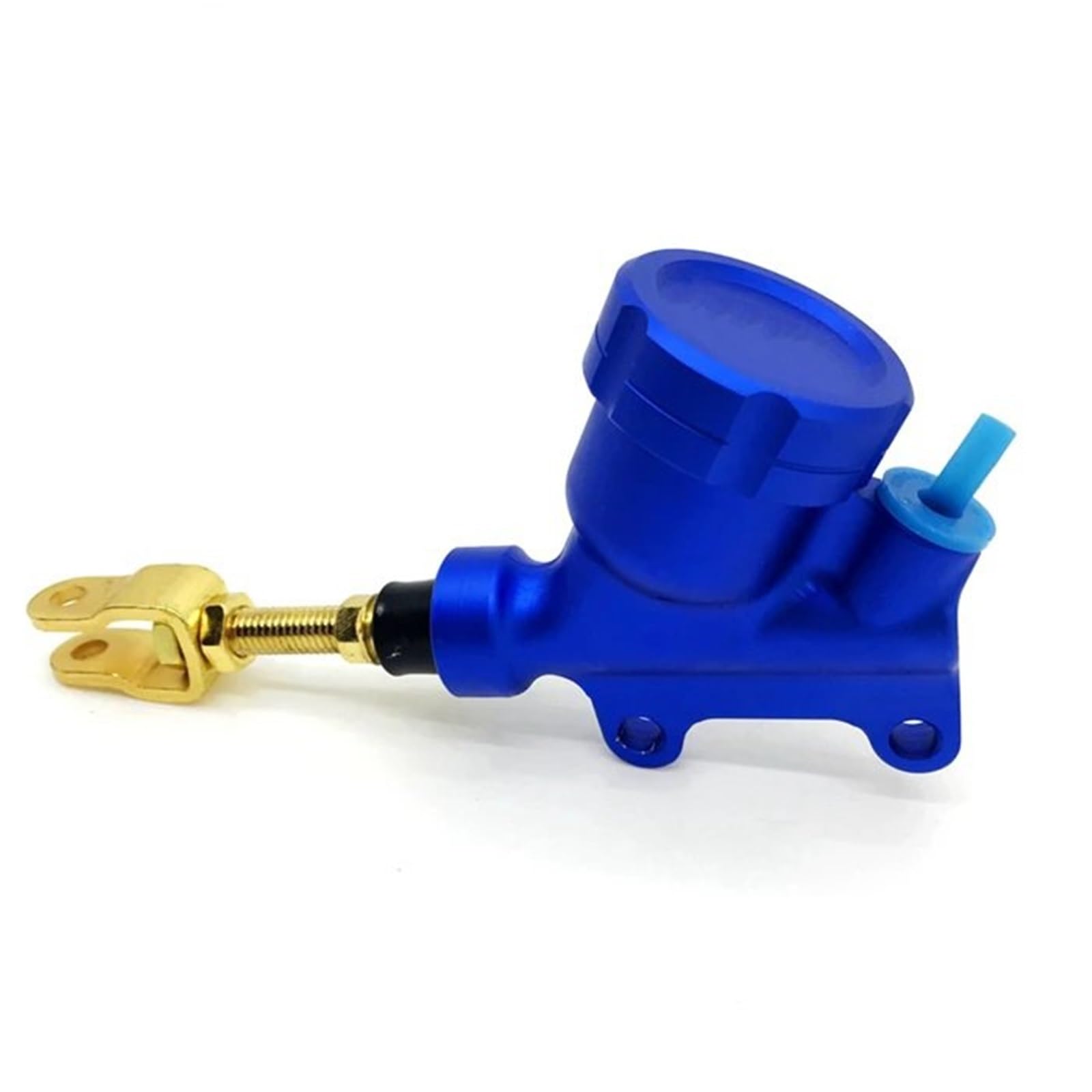 TAYSMRT Universal CNC Motorcycle Rear Foot Brake Master Cylinder Hydraulic Pump Fit for Sport Dirt Bike Pit Qua ATV(Blue)