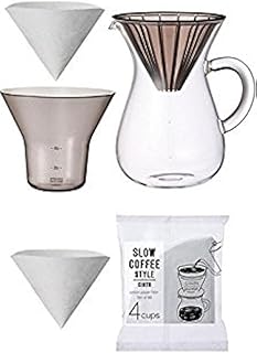Kto Japan カラフェコーヒーセット スローコーヒー用 追加フィルター付き(合計80枚)