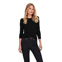 ONLY ONLSALLY L/S Puff Pullover Knt Noos, Black
