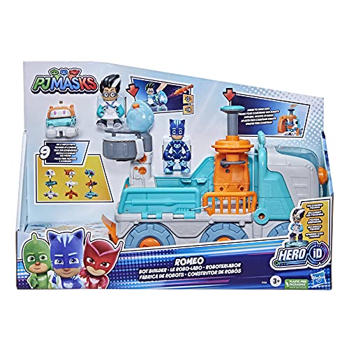 PJ Masks Romeo Bot Builder Preschool Toy, 2-in-1 Romeo Vehicle and Robot Factory Playset with Lights and Sounds for Kids… – Bild 3