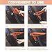 2 Pack Car Door Step Set, Stand Pedal for Door Latch, 7 Foldable Foot Pedal Supports Both Feet, Roof Rack Accessories for Most Cars, SUVs, and Trucks (Orange)