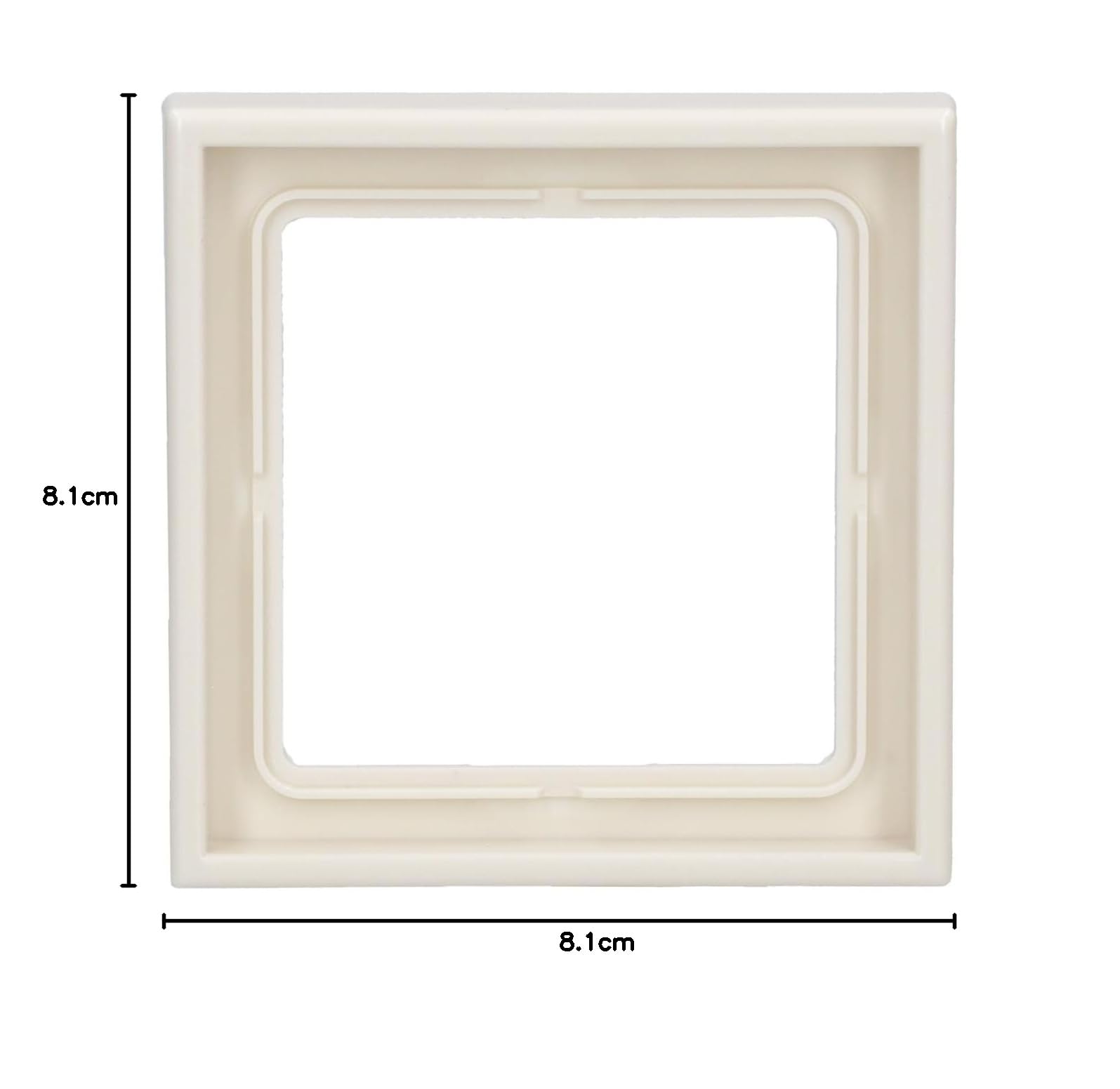 JUNG LS981W Marco, Duroplástico, Resistente al Rayado, Brillante Blanco Marfil, Simple, 81 X 81mm