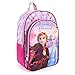 PERLETTI Sac à Dos La Reine des Neiges II pour Enfant - Disney Frozen 2 Cartable Scolaire avec Poche Avant Filles - Sac d’ École Fantaisie pour Voyage Loisir École Maternelle Primaire - 36x25x12 cm