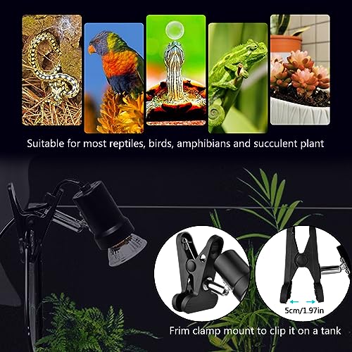 Domica Reptile Heat Lamp With 50W Uva Uvb Light Bulb thumb #2