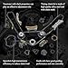 SUSUCAR 9-0753S 3.6 Timing Chain Kit for 2.8L 3.0L 3.6L Chevy Equinox Malibu Traverse GMC Acadia Cadillac CTS SRX Buick Enclave V6 Engine