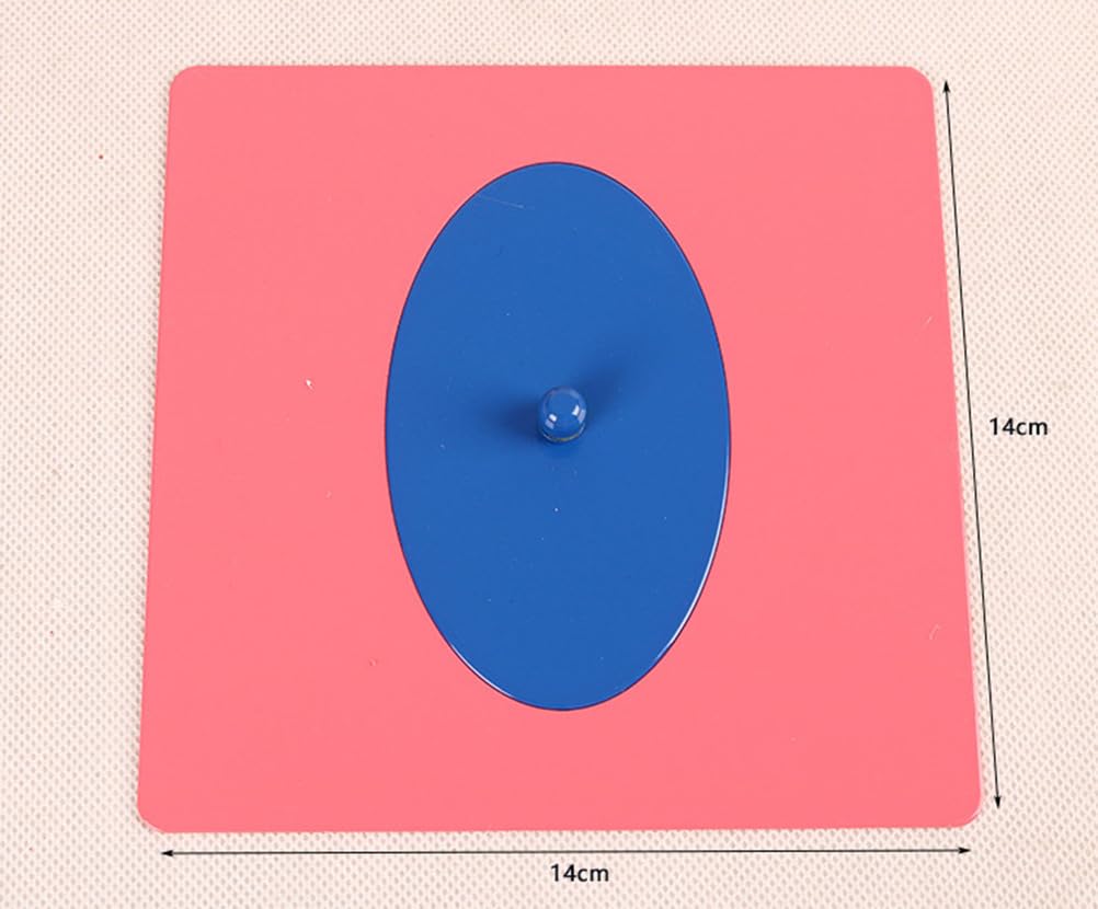 Montessori Metall Geometrische Einlegeplatten, Formknopf-Puzzle-Spielzeug
