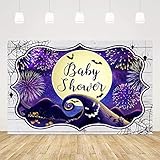 Ticuenicoa Nightmare Before Christmas Backdrop Newborn Baby Shower Halloween Bat Fireworks Wooden Spider Web Background Costume Party Photography Home Decor Photo Studio Booth Props 5x3ft