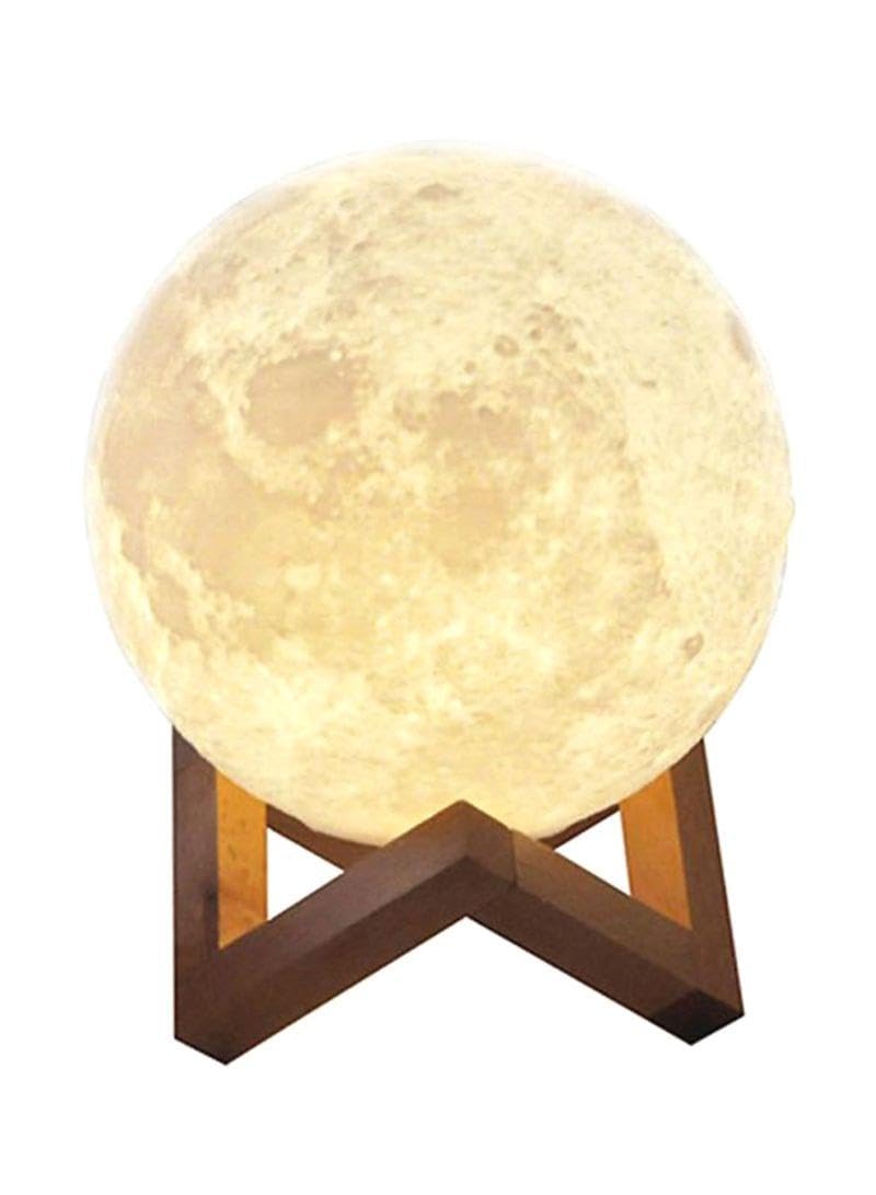Moon Lamp 3D Print Moon Light Lighting Rechargeable Home Decorative Night Light 15cm