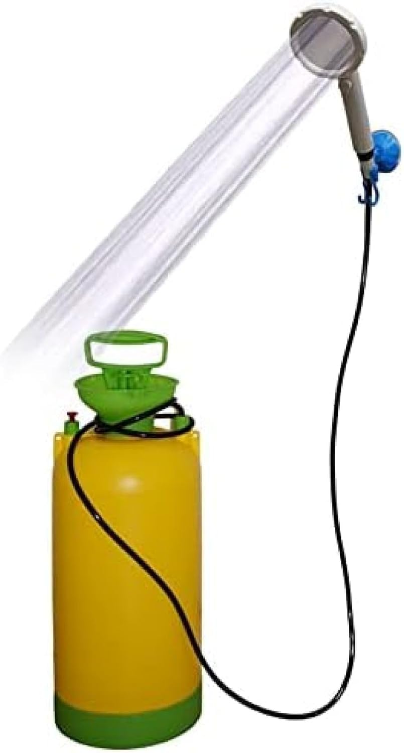 Douche à eau chaude portable 15L pour le camping et l'extérieur en été