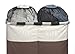 Whitmor Easycare Double Laundry Hamper - Lights and Darks Separator - Java