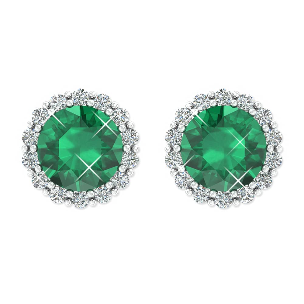 Women's 14k Gold Birthstone Earrings